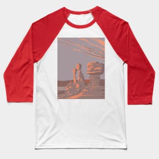 Rock Formations Ischigualasto Provincial Park in San Juan Province Argentina WPA Art Deco Poster Baseball T-Shirt